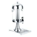 뷔페 업소용 음료 디스펜서 스테인리스 대용량 8L 실버 : 부투본