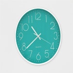 제나디자인 컬러 원형 벽시계 29cm 숫자 : 제나나스토어