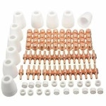 406585Pcs LG-40 PT-31 커터 소모품 용 에어 플라즈마 절단 팁 링 전극 실드 컵 : 유스파트너