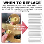 로터리 멀티툴 커플링 부품, 드레멜 395 유선 교체 2615294309 (5개)에 적합 : 핫딜로그