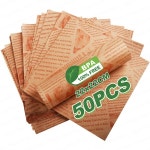 샌드위치 버거 빵 및 바구니 라이너용 신문 스타일 왁스 종이 양피지 시트 붙지 않는 베이킹 포장지 : 주-주마켓