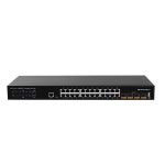 포엠아이텍 4MI-G2404TFM-L3 / 기가 24포트 / 10G SFP 4포트 산업용 L3 스위칭허브 : 도매자재창고