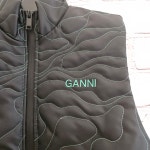 가니 퀼팅 나일론 패딩 조끼 BLACK/GREEN F6939 : 럭셔리저먼