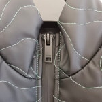 가니 퀼팅 나일론 패딩 조끼 BLACK/GREEN F6939 : 럭셔리저먼