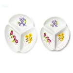 파랑새백화점 삼각나눔접시 주방소품 노래방안주접시 자취반찬통 : 파랑새백화점