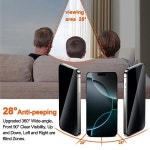 2Pcs 먼지 방지 설치 보호기 개인 정보 보호 강화 유리 IPhone 16 15 14 13 12 11 Pro Max Plus Anti-Spy Screen Protector : 리치107