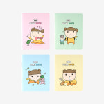 마루는강쥐 미니 노트 4종 : 웹툰프렌즈