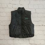 가니 퀼팅 나일론 패딩 조끼 BLACK/GREEN F6939 : 럭셔리저먼