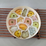 오색송편 꽃송편 도장송편 상견례선물 답례떡 명절선물 추석송편 상차림송편 상차림떡 : 리앤케이크