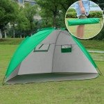 새나로 그늘막 텐트 2인용 220x120cm 그린 비치 해변 공원 타프 피크닉 : 새나로