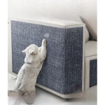 고양이 수직 스크래처 가죽 접착식 30cmx1m 보호용 베 화이트 소파 패치 Light gray S 30x30cm : 센디오