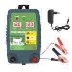 12KM 고전압 전기 울타리 에너자이저, 목장 동물 보호, 가축 농장 소 방지, 12V 태양광 배터리 전원 : 프리패스마켓