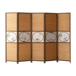 4매 파티션 180X50CM 모던 가벽 중식당 가림막 대나무 심플 거실 병풍 칸막이 대나무파티션 : 미주러브