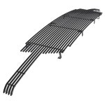 차체 클래딩이 없는 실버라도 1500 2003-2005 및 03-04 2500 3500 02-06... 스틸 SS 블랙 빌렛 전면 그릴 인서트 : 제이제이컴퍼니001