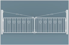 [국내제작] 아트 디자인 휀스 전원주택 울타리 난간 에벤에셀 07형 백색 600 1경간 : 주식회사 에이스휀스