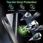 2PCS 360   iPhone 16 15 14 13 12 11 PRO MAx iPhone X XR XS Max 유리 용 방지 화면 보호기 용 개인 정보 보호 강화 유리 : 리치107