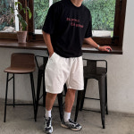 프로사 레터링 나염 반팔티 (3color) : 비메이드