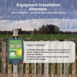 12KM 고전압 전기 울타리 에너자이저, 목장 동물 보호, 가축 농장 소 방지, 12V 태양광 배터리 전원 : 프리패스마켓