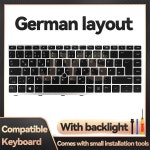 포인트 키캡 HP EliteBook 840 G5 G6/846 G6/ZBook 14u 노트북 교체 키보드(백라이트 독일어 레이아웃 포함) : 사일산업