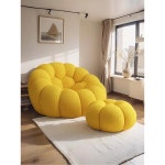 디자인필링 모듈 온더락 커버형 신형 A타입 168cm 클라우드 부클레 화이트램스울 에드라 옐로 싱글 : 자성디포