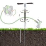 월렌시 32인치 정원 호스 가이드 스파이크 직각 풀링 스탠드, 코너 보조 급수 릴, 잔디 및 장비, 식물 꽃 보호대 : 티디월드