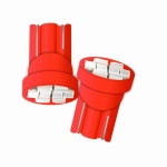 CUSMME 10팩 T10 194 168 LED 전구 PC194 PC195 PC160 PC161 PC168 계기판 게이지 클러스터 대시보드 8SMD 자동차 밝은 빨간색 : 도토리... 