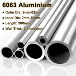 6063 알루미늄 파이프 길이 300mm 벽 3.5 직선 원형 OD 9 10 1920-62mm 개 합금 튜브 : 유진종합상사12
