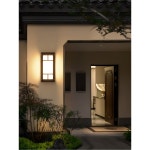 XIJM D 외부 현관문 센서등 대문 야외 조명 정원등 정원 주차장 입구 외벽등 바깥 1 신 식 방수방모기방진 차이나타입 24cm : 버터샵원