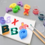 흥부박씨 숫자 알파벳 스펀지 모양스펀지도장 아기도장놀이 : 흥부박씨