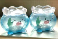 일본 가챠 와루루기 킨교바치짱 어항짱 금붕어 클리어 미니 피규어 (일본직수입) : 또봄또봄
