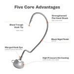 OJY&DOIIIII 스윙 위드리스 네드 쉐이킹 낚시용 3/16 버섯 헤드, 지그 1/16 지그 DS-RJ 1/8 3/32 12팩 리그 고급 1/4온스 베이스 헤드... 