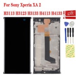 휴대폰 패널, 스마트폰 패널소니 호환 Xperia XA2 H3113 LCD 디스플레이 스크린 매트릭스 터치 디지타이저 센서 패널 어셈블리 프레임... 