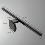 모니터라이트바 모니터꾸미기 백라이트 조명 블랙 50cm : 에디트파이