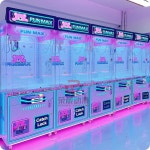 인형뽑기 기계 크레인 오락실 미니인형뽑기기계 뽑기방 (플랫형) 85cm 가챠머신 QR코드 시스템 : 글로벌드리미