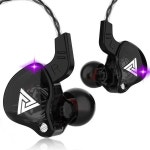 QKZ AK6 구리 드라이버 HiFi 유선 이어폰 레이스 스포츠 헤드폰베이스 스테레오 헤드셋 음악 이어 버드 3.5MM 마이크 포함 : 리치108