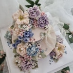 대구 앙금플라워 떡케이크 2단 3단 / 투명상자 토퍼 / 생신 생일 상견례 축하 선물 : 꽃길베이킹