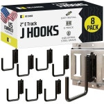 DC 카고 - E 트랙 J (2 - 8팩) - 수직 E 트랙 액세서리 - ET트랙 레일 2 Inch 4 Pack : 레인보우프레쉬