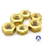 1/2/5/10/20pcs 단단한 황동 구리 육각 너트 M1 DIN93 : DEARBY