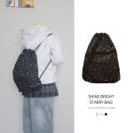 트윙클 스타 짐색 복조리 백팩 별가방 키치 데일리 모리걸 가방 : 지니앤히