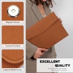 PU 가죽 A4 파일 폴더 문서 스냅 클로저 F7825와 방수 포트폴리오 봉투 케이스 보관 : 보니또마켓09