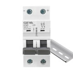 GEYA DC 미니어처 회로 차단기, 2극 500V 25암페어 분리 스위치, 태양열 PV 시스템용 절연체, 열자기 트립, DIN 레일 마운트(GYM9DC-2P-C25)... 