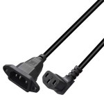 JORINDO 0 6m/1 96피트 IEC320 C13 여성 다운 앵글 C14 남성 패널 마운트 전원 케이블 10A 250V 스위치 자동화 제어 섀시 상업용 전용 커피... 