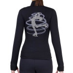 NY2 스포츠웨어 피겨 스케이팅 폴라텍 폴라 플리스 재킷과 라인스톤 JR230MIX - 성인용 사이즈 Aqua X-Small : 쿠에꾸엘로