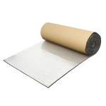 로픽스 197밀리 5MM 17 피트 범용 사운드 데드너 매트 61인치 X 39 4인치 폼 열 차폐 소재 - 자동차 후드 엔진 실버 톤 1팩 : 아마모