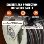 VEVOR 연료 호스 릴, 3/4인치 x 66인치, 트럭용 항공기 자동 호스, 고강도 롱 리트랙터블 선박 차량 탱크 디젤 고무 엑스트라 NBR 탄소강... 