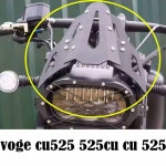 Fit cu525 오토바이 수정 앞 유리 레트로 악기 voge cu525 525cu cu 525 new 용 전면 슈라우드 슈라우드 : 리치108