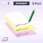 다음 날 라벨 - 프리 무탄소 x #5909) 500매(8-1/2 11 3부 콜레이트 스트레이트, NCR, 우수한 페이퍼, 팩당 : 다본다3