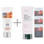 (특별행사)이노스킨랩 유기농 선크림60ml+병원전용 줄기세포크림100ml+선크림샘플3장 : 메디 그린