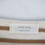 IPPN GIRL 여FREE 단가라 긴팔티셔츠 J6129 : 빈티지올데이