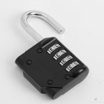 별동샤인 심플락 4자리 번호 자물쇠 블랙 서랍자물쇠 : 뷰티그로우